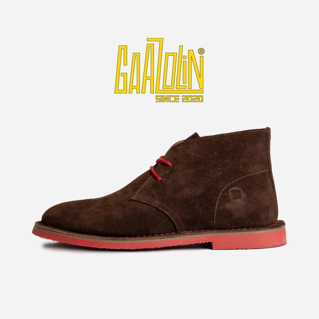 سافاری گلی قرمز جیر دور قرمز - Safari Veldskoen C Design After Rain/Red S Red Line