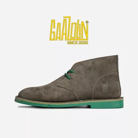 سافاری تنباکو سبز جیر دور سبز - Safari Veldskoen C Design Tobacco Leaves/Green S Green Line