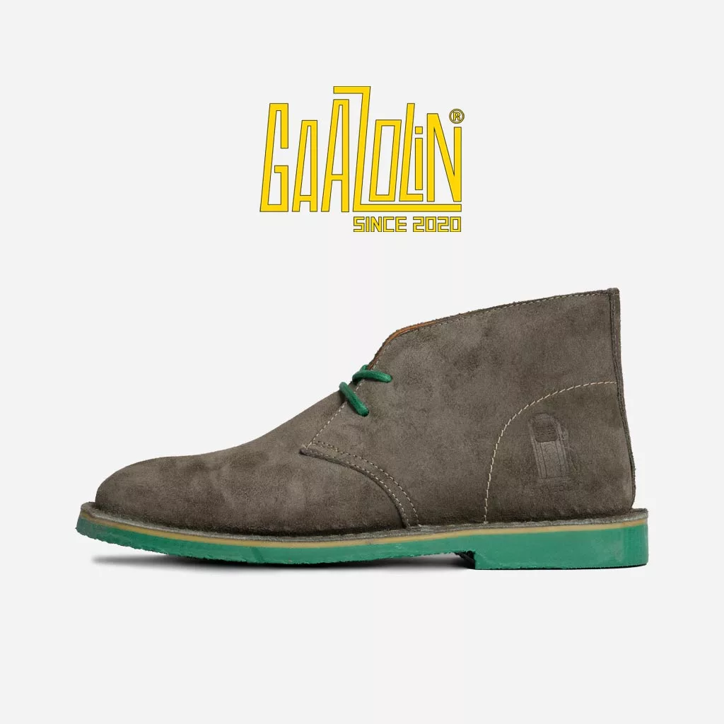 سافاری تنباکو سبز جیر دور سبز - Safari Veldskoen C Design Tobacco Leaves/Green S Green Line