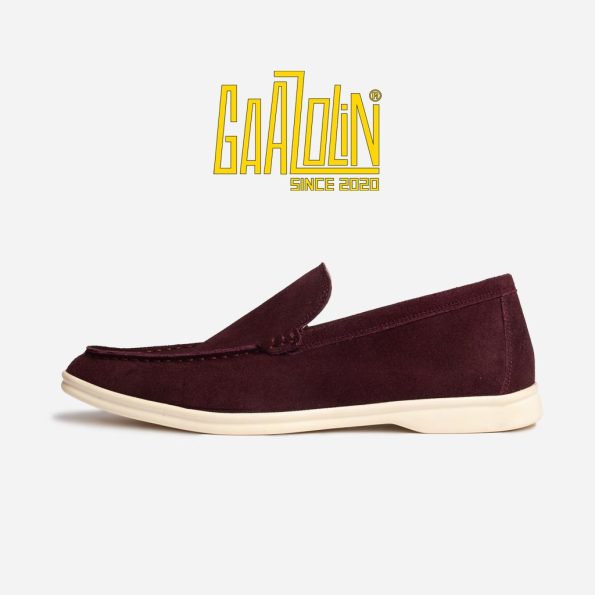 لوفر اسلیپر 2 گازولین زرشکی - Slipper Loafers 2 Maroon