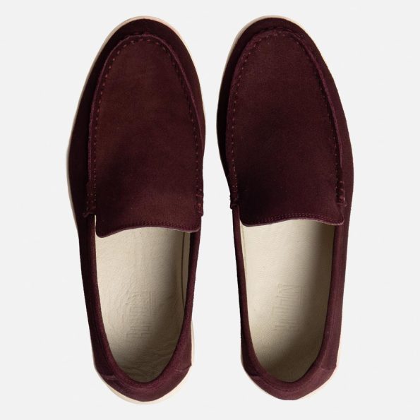 لوفر اسلیپر 2 گازولین زرشکی - Slipper Loafers 2 Maroon