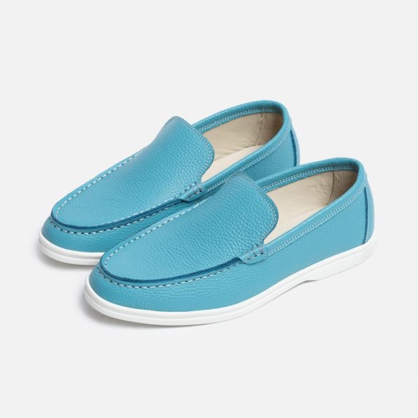 لوفر اسلیپر 2 گازولین فیروزه ای - Slipper Loafers 2 Light Blue