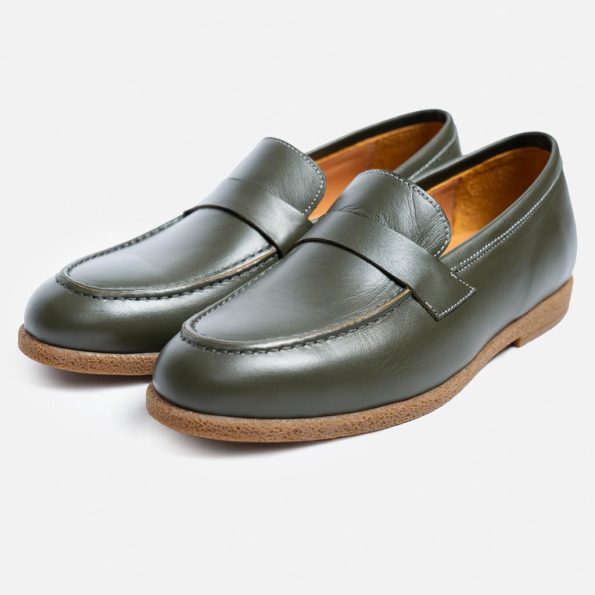 لوفر کوئین گازولین زیتونی - Queen Loafers Olive