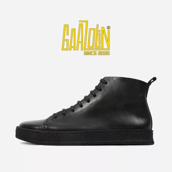 کتانی کول رایدر 2 ساقدار گازولین مشکی - Cool Rider 2 High Tops Mono Black W