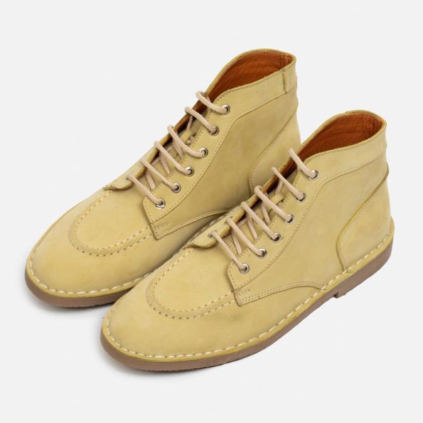 بوت ژیان گازولین زرد نبوک - Dyane Boots Light Yellow HN