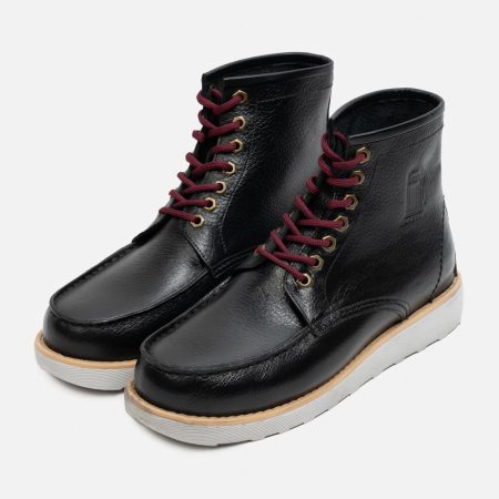 بوت گاراژ گازولین مشکی شرانگ - Garage Boots Black FW