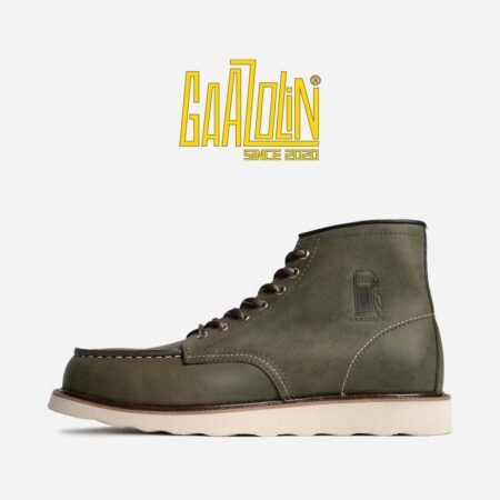 بوت مردانه برند گازولین مدل گاراژ کلاسیک ارتشی کریزی