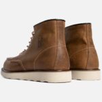 بوت مردانه برند گازولین مدل گاراژ کلاسیک گردویی کریزی