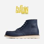 بوت مردانه برند گازولین مدل گاراژ کلاسیک سرمه ای کریزی