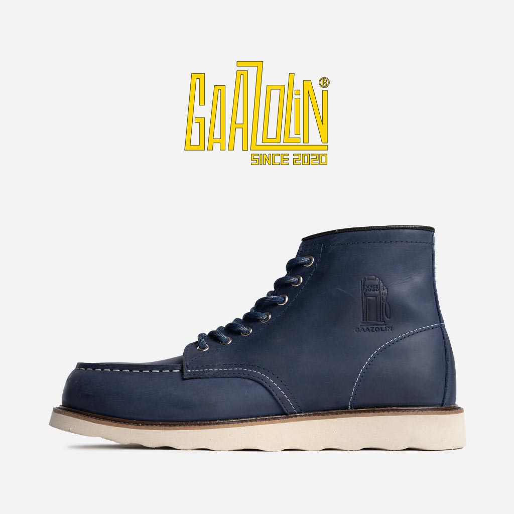 بوت مردانه برند گازولین مدل گاراژ کلاسیک سرمه ای کریزی بوت مردانه برند گازولین مدل گاراژ کلاسیک سرمه ای کریزی