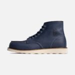 بوت مردانه برند گازولین مدل گاراژ کلاسیک سرمه ای کریزی