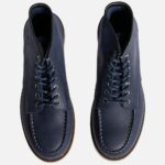 بوت مردانه برند گازولین مدل گاراژ کلاسیک سرمه ای کریزی