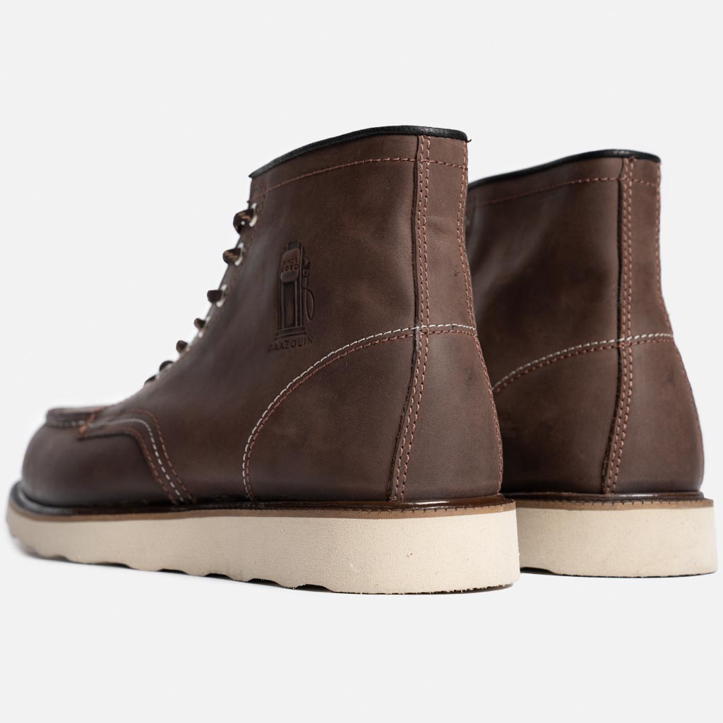 بوت مردانه برند گازولین مدل گاراژ کلاسیک شکلاتی کریزی بوت مردانه برند گازولین مدل گاراژ کلاسیک شکلاتی کریزی