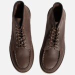 بوت مردانه برند گازولین مدل گاراژ کلاسیک شکلاتی کریزی