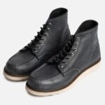 بوت مردانه برند گازولین مدل گاراژ کلاسیک زغالی کریزی