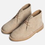 سافاری خاکی چرک جیر دور قرمز