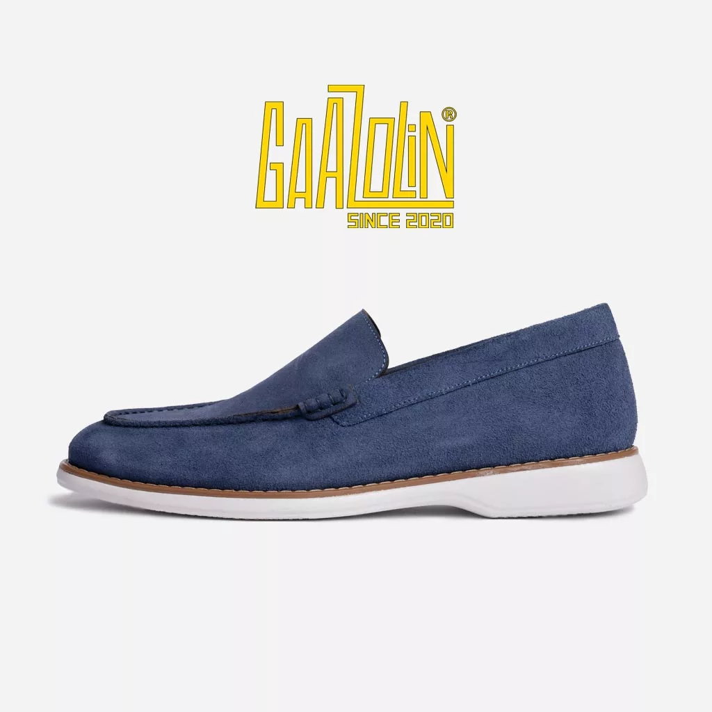 لوفر اسلیپر گازولین آبی میانه - Slipper Loafers Mid Blue