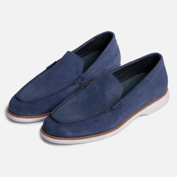 لوفر اسلیپر گازولین آبی میانه - Slipper Loafers Mid Blue