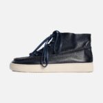 کتانی بوهمین ساقدار گازولین سرمه ای