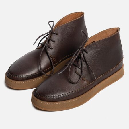 کفش عشایری 3 ساقدار گازولین شکلاتی شرانگ